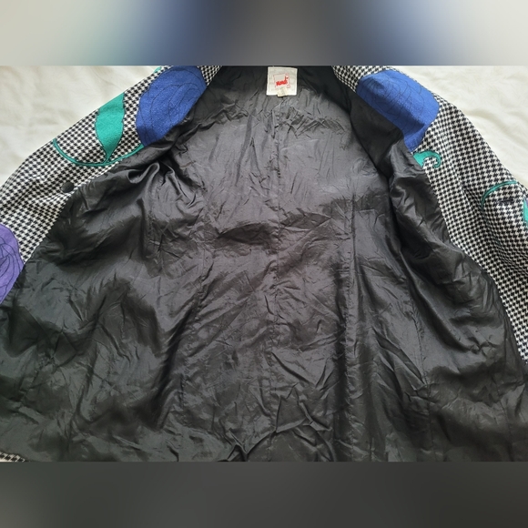 Mondi Vintage blazer with flower design size large 87% cotton 13% linen - Picture 7 of 10